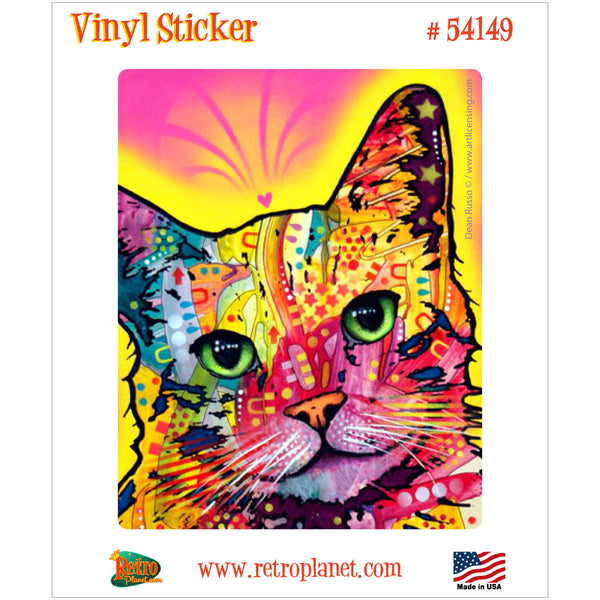 Tilt Cat Dean Russo Pop Art Vinyl Sticker