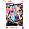 Baby Pit Bull Dog Dean Russo Pop Art Vinyl Sticker