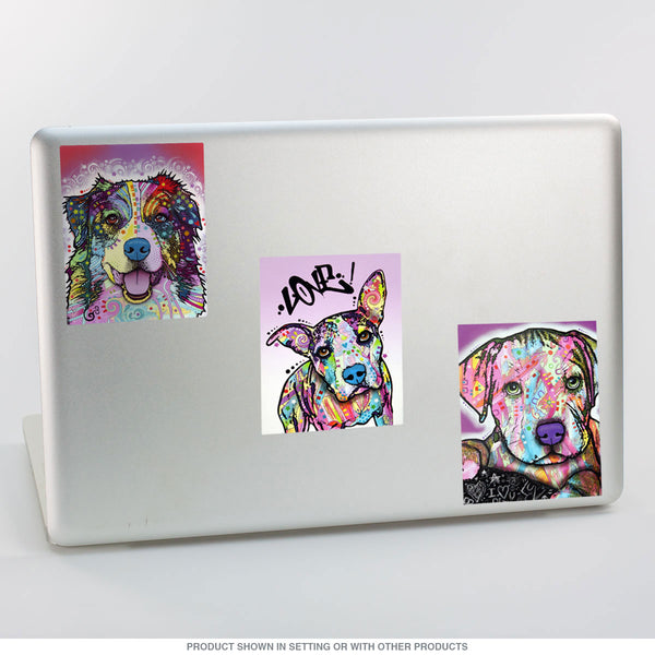 Baby Pit Bull Dog Dean Russo Pop Art Vinyl Sticker