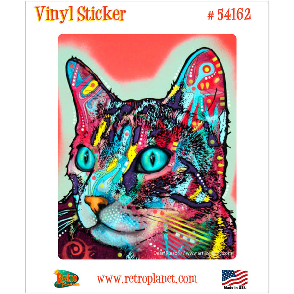 Curious Cat Dean Russo Pop Art Vinyl Sticker