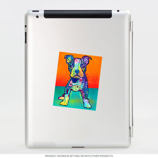 Pit Bull Puppy On My Own Dean Russo Dog Vinyl Sticker