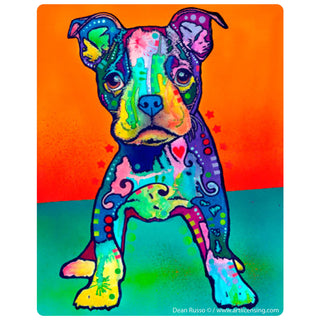 Pit Bull Puppy On My Own Dean Russo Dog Vinyl Sticker