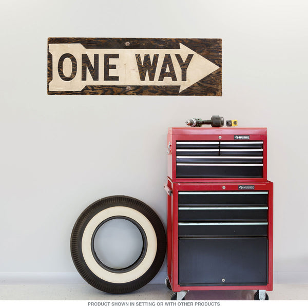 One Way Street Right Arrow Wall Decal