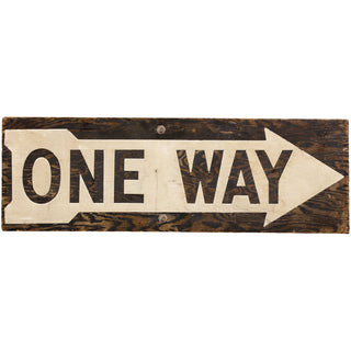 One Way Street Right Arrow Wall Decal