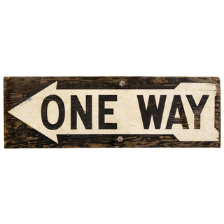 One Way Street Left Arrow Wall Decal