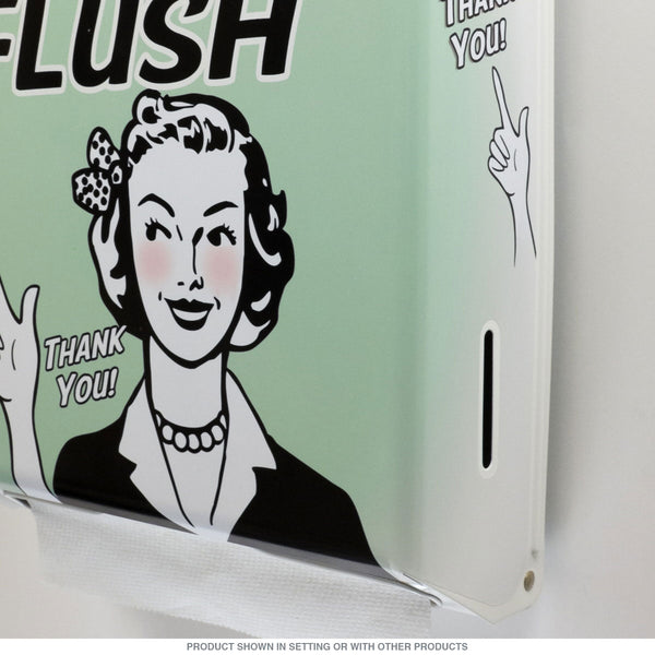 Dont Forget To Flush Paper Towel Dispenser
