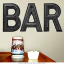 BAR Marquee Letters Wall Decals Horizontal