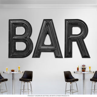 BAR Marquee Letters Wall Decals Horizontal