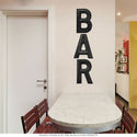 BAR Marquee Letters Wall Decals Vertical