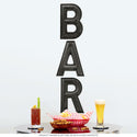 BAR Marquee Letters Wall Decals Vertical