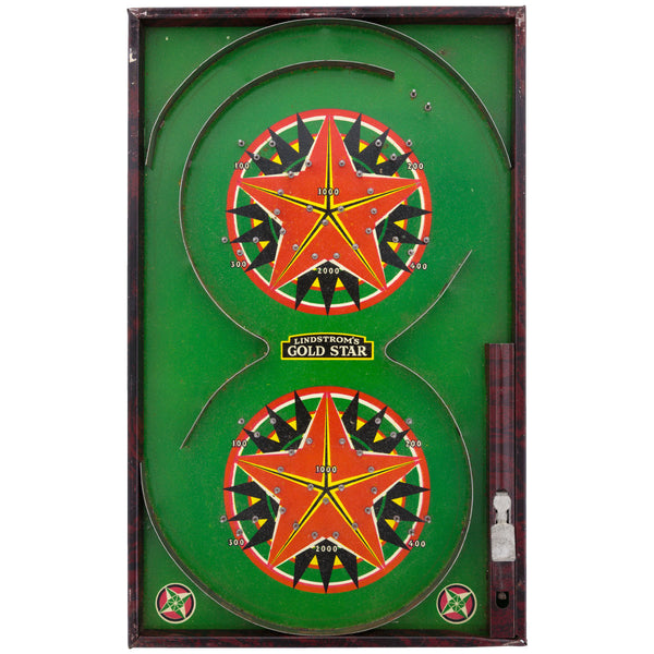 Gold Star Pinball Arcade Game Wall Decal
