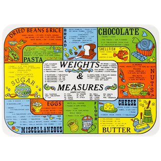 Cooking Weights Measurements Wall Decal