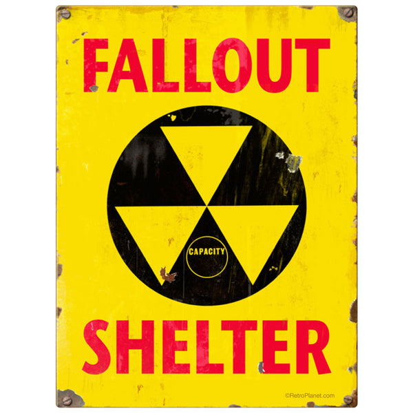 Fallout Shelter Capacity Yellow Vinyl Sticker