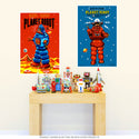 Planet Robot Tin Toy Wall Decal