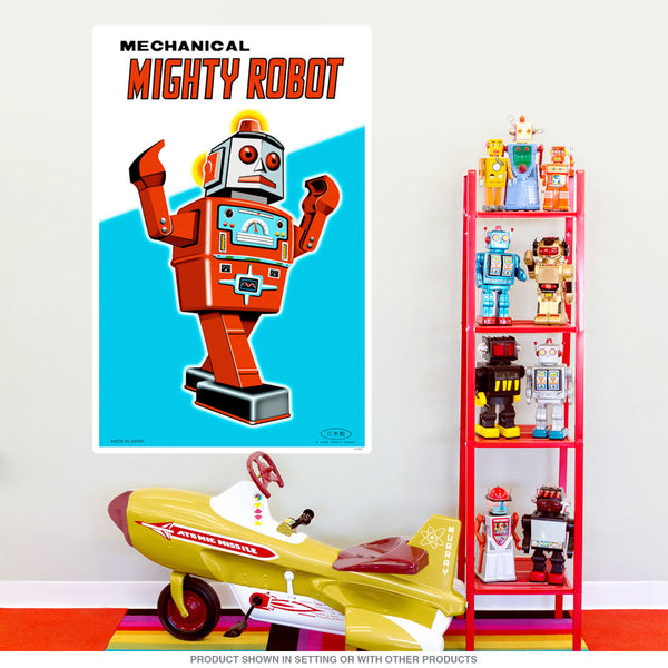Mechanical Mighty Robot Toy Wall Decal