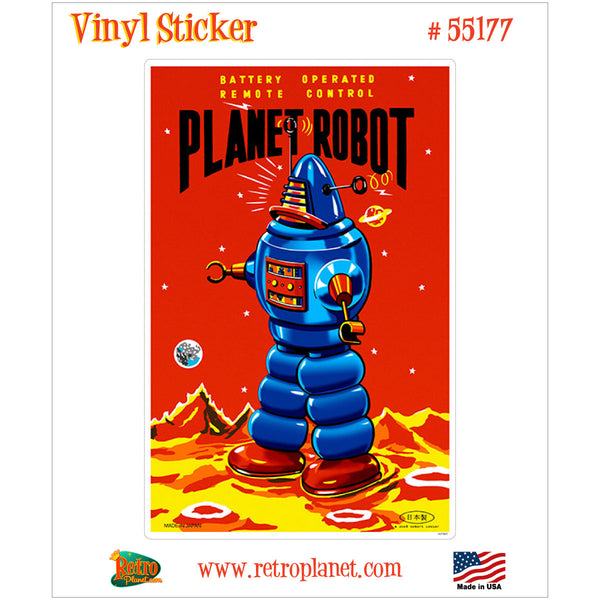 Planet Robot Toy Vinyl Sticker