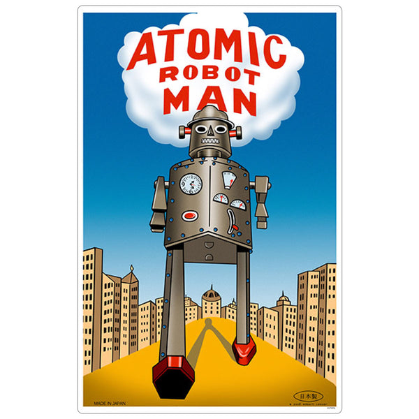 Atomic Robot Man Toy Vinyl Sticker