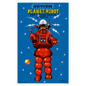 Action Planet Robot Toy Vinyl Sticker