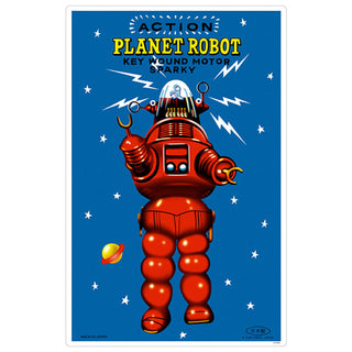 Action Planet Robot Toy Vinyl Sticker