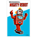 Mighty Robot Toy Vinyl Bumper Sticker