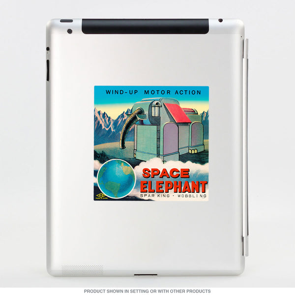 Space Elephant Toy Vinyl Sticker