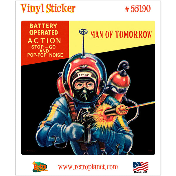 Man of Tomorrow Toy Vinyl Sticker