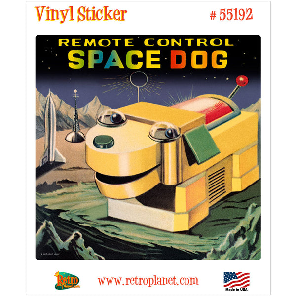 Space Dog Toy Vinyl Sticker