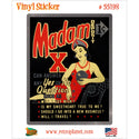Madam X Fortune Teller Machine Vinyl Sticker
