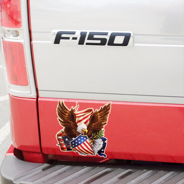 Patriotic American Eagle Cutout Vinyl Sticker