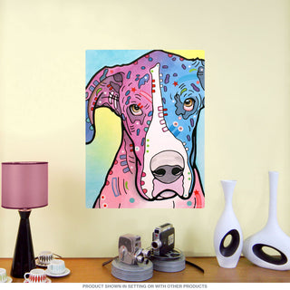 Great Dane Nobodys Fool Dean Russo Dog Wall Decal