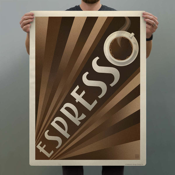 Espresso Art Deco Coffee Decal