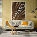 Espresso Art Deco Coffee Decal