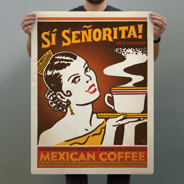 Mexican Coffee Si Senorita Decal