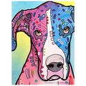 Great Dane Nobodys Fool Dean Russo Dog Vinyl Sticker