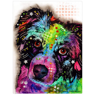 Aussie Australian Shepherd Dean Russo Dog Vinyl Sticker