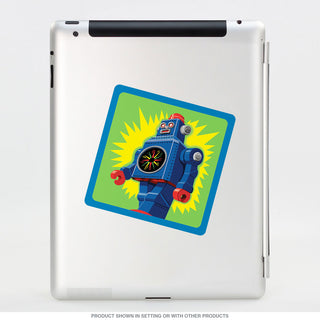 Robot Mighty 8 Electric Square Vinyl Sticker