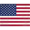 American Flag Patriotic Wall Decal 16 x 12