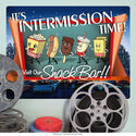 Drive-In Intermission Snacks Wall Decal 16 x 12