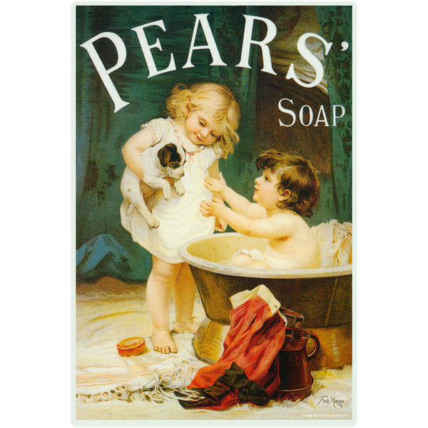 Pears Soap Bath Advertisement Wall Decal 12 x 16
