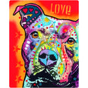 Love Pit Bull Dog Dean Russo Wall Decal 12 x 16