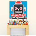 Resistance Is Futile Toy Robot Wall Decal