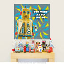 You Wind Me Up Toy Robot Wall Decal