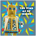 You Wind Me Up Toy Robot Wall Decal