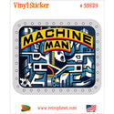 Machine Man Gears Toy Robot Vinyl Sticker