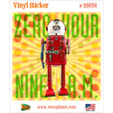 Zero Hour 9 AM Toy Astronaut Vinyl Sticker