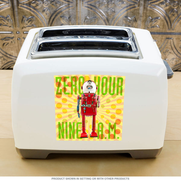 Zero Hour 9 AM Toy Astronaut Vinyl Sticker