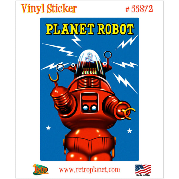 Planet Robot Lightning Vinyl Sticker