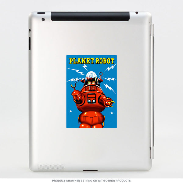 Planet Robot Lightning Vinyl Sticker
