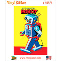 Mechanical Robot Walking Toy Vinyl Sticker