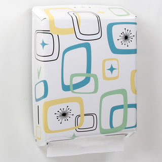 50s Style Squares Metal Paper Towel Dispenser